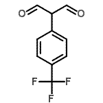 structure of CAS# 493036-50-3, [4-(Trifluoromethyl)Phenyl]Malonaldehyde;[4-(Trifluoromethyl)phenyl]propane-1,3-dial;2-(4-Trifluoromethylphenyl)malonaldehyde;2-(4-Trifluoromethylphenyl)malondialdehyde