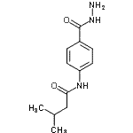 结构式 CAS# 496013-13-9, N-[4-(肼基羰基)苯基]-3-甲基丁烷酰胺