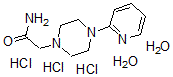 structure of CAS# 496808-07-2, N-2-Pyridinyl-1-Piperazineacetamide Hydrochloride Hydrate (1:3:2);2-(PIPERAZIN-1-YL)ACETIC ACID N-(2-PYRIDYL)AMIDE TRIHYDROCHLORIDE DIHYDRATE;2-(PIPERAZIN-1-YL)ACET-N-(2-PYRIDYL)AMIDE TRIHYDROCHLORIDE DIHYDRATE;2-Piperazin-1-Yl-N-Pyridin-2-Ylacetamide Trihydrochloride Dihydrate