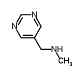 structure of CAS# 497818-07-2, N-Methyl-1-(5-Pyrimidinyl)Methanamine;N-Methyl-5-pyrimidinemethanamine