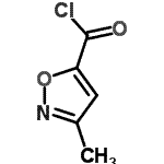 结构式 CAS# 49783-72-4, 3-甲基-1,2-恶唑-5-甲酰氯