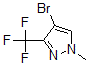 结构式 CAS# 497832-99-2, 4-溴-1-甲基-3-(三氟甲基)-1H-吡唑