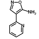 结构式 CAS# 499785-46-5, 4-(2-吡啶基)-1,2-恶唑-5-胺