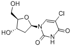 structure of CAS# 50-90-8, 5-Chloro-2'-Deoxyuridine;5-Chloro-1-[(2R,4S,5R)-4-Hydroxy-5-(Hydroxymethyl)Tetrahydrofuran-2-Yl]Pyrimidine-2,4-Dione;5-Chloro-1-[(2R,4S,5R)-4-Hydroxy-5-(Hydroxymethyl)-2-Tetrahydrofuranyl]Pyrimidine-2,4-Dione;5-Chloro-1-[(2R,4S,5R)-4-Hydroxy-5-Methylol-Tetrahydrofuran-2-Yl]Pyrimidine-2,4-Quinone