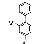 结构式 CAS# 5002-26-6, 4-溴-2-甲基联苯