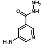 structure of CAS# 500862-71-5, 5-Aminonicotinohydrazide;5-aminonicotinohydrazide;NSC523083