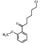 结构式 CAS# 501083-60-9, 6-氯-1-(2-甲氧基苯基)-1-己酮