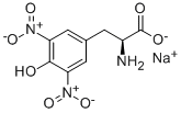 structure of CAS# 502481-30-3, 3,5-Dinitro-L-Tyrosine Sodium Salt;3,5-DINITRO-L-TYROSINE SODIUM SALT