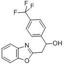 结构式 CAS# 502625-50-5, 2-苯并恶唑-2-基-1-(4-三氟甲基苯基)乙醇