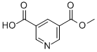 structure of CAS# 5027-65-6, 3,5-Pyridinedicarboxylic Acid, 3-Methyl Ester;Pyridine-3,5-Dicarboxylic Acid Monomethyl Ester;3,5-PYRIDINECARBOXYLIC ACID, 3-METHYL ESTER;5-(METHOXYCARBONYL)NICOTINIC ACID