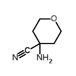 structure of CAS# 50289-12-8, 4-Aminotetrahydro-2H-Pyran-4-Carbonitrile;2H-Pyran-4-carbonitrile, 4-aminotetrahydro-;4-aminooxane-4-carbonitrile;4-AMINOTETRAHYDRO-2H-PYRAN-4-CARBONITRILE