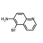 结构式 CAS# 50358-42-4, 5-溴-6-喹啉胺