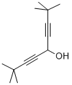 structure of CAS# 50428-39-2, 1,3-Dineopentylidyne-2-propanol;1,5-Di-Tert-Butyl-1,4-Pentadiyn-3-Ol 1,3-Dineopentylidyne-2-Propanol;2,2,8,8-TETRAMETHYL-3,6-NONADIYN-5-OL;1,5-DI-TERT-BUTYL-1,4-PENTADIYN-3-OL
