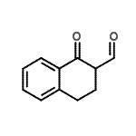 structure of CAS# 50493-08-8, 1-Oxo-1,2,3,4-Tetrahydro-2-Naphthalenecarbaldehyde;1-oxo-2,3,4-trihydronaphthalene-2-carbaldehyde;MFCD08234627