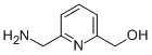 structure of CAS# 50501-31-0, 6-(Aminomethyl)-2-Pyridinemethanol;2-(Aminomethyl)-6-(Hydroxymethyl)Pyridine;6-HYDROXYMETHYL-PYRIDINE-2-METHANAMINE;[6-(Aminomethyl)Pyridin-2-Yl]Methanol