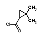 结构式 CAS# 50675-57-5, 2,2-二甲基环丙烷甲酰氯