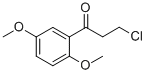 structure of CAS# 50786-60-2, 3-Chloro-1-(2,5-Dimethoxyphenyl)Propan-1-One;3-CHLORO-1-(2,5-DIMETHOXYPHENYL)PROPAN-1-ONE