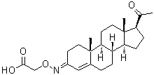 结构式 CAS# 50909-89-2, 4-孕烯-3,20-二酮 3-[O-羧甲基]肟