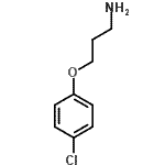 structure of CAS# 50911-60-9, 3-(4-Chlorophenoxy)-1-Propanamine;3-(4-chlorophenoxy)-1-propanamine;3-(4-chlorophenoxy)propylamine;3-(4-Chloro-phenoxy)-propylamine