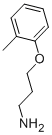 structure of CAS# 50911-61-0, 3-o-Tolyloxy-Propylamine;3-(O-TOLYLOXY)PROPAN-1-AMINE HYDROCHLORIDE;3-(2-Methylphenoxy)Propylamine;3-(O-TOLYLOXY)PROPAN-1-AMINE