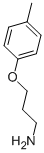structure of CAS# 50911-62-1, 3-(4-Methylphenoxy)Propan-1-Amine;3-(4-Methylphenoxy)Propan-1-Amine;3-(4-Methylphenoxy)Propylamine