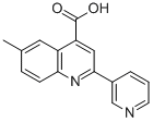 structure of CAS# 5110-02-1, 6-Methyl-2-Pyridin-3-Ylquinoline-4-Carboxylic Acid;6-Methyl-2-(3-Pyridyl)Quinoline-4-Carboxylic Acid;6-Methyl-2-(3-Pyridyl)-4-Quinolinecarboxylic Acid;6-Methyl-2-(3-Pyridyl)Cinchoninic Acid