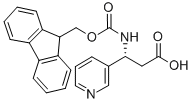 结构式 CAS# 511272-43-8, 芴甲氧羰基-(R)-3-氨基-3-(3-吡啶基)-丙酸