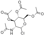 结构式 CAS# 51236-40-9, N-乙酰基-1-氯-3,4,6-三-O-乙酰基-氨基葡糖苷