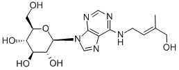 structure of CAS# 51255-96-0, trans-Zeatin Glucoside