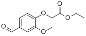 structure of CAS# 51264-70-1, 4-Formyl-2-Methoxy-Phenoxy-Acetic Acid Ethyl Ester;Ethyl (4-Formyl-2-Methoxyphenoxy)Acetate(SALTDATA: FREE);4-FORMYL-2-METHOXY-PHENOXY-ACETIC ACID ETHYL ESTER;ETHYL (4-FORMYL-2-METHOXYPHENOXY)ACETATE