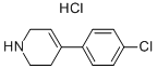 结构式 CAS# 51304-61-1, 4-(4-氯苯基)-1,2,3,6-四氢吡啶盐酸盐