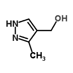 structure of CAS# 51445-36-4, (3-Methyl-1H-Pyrazol-4-Yl)Methanol;(3-Methyl-1H-pyrazol-4-yl)methanol;(3-methylpyrazol-4-yl)methan-1-ol;(5-methyl-1H-pyrazol-4-yl)methanol