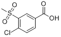 structure of CAS# 51522-07-7, 4-Chloro-3-Methylsulfonyl-Benzoic Acid
