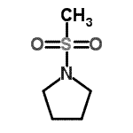 structure of CAS# 51599-68-9, 1-(Methylsulfonyl)Pyrrolidine;1-methanesulfonylpyrrolidine;1-Methanesulfonyl-pyrrolidine