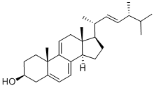 structure of CAS# 516-85-8, Dehydroergosterol;(3S,10S,13R,14R,17R)-10,13-Dimethyl-17-[(E,1R,4R)-1,4,5-Trimethylhex-2-Enyl]-2,3,4,12,14,15,16,17-Octahydro-1H-Cyclopenta[A]Phenanthren-3-Ol;Ergosta-5,7,9(11),22-Tetraen-3-Ol, (3Beta,22E)-;Dehydroergosterol