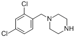 structure of CAS# 51619-56-8, 1-(2,4-Dichlorobenzyl)Piperazine;1-(2,4-Dichlorobenzyl)Piperazine(SALTDATA: FREE);1-(2,4-DICHLORO-BENZYL)-PIERPAZINE;1-(2,4-DICHLOROBENZYL)PIPERAZINE