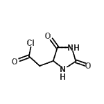 结构式 CAS# 51876-11-0, (2,5-二氧代-4-咪唑烷基)乙酰氯