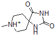 structure of CAS# 52094-69-6, 8-Methyl-1,3,8-triazaspiro[4.5]decane-2,4-dione;8-Methyl-1,3-Diaza-8-Azoniaspiro[4.5]Decane-2,4-Quinone;Zinc03028954