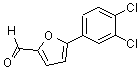 结构式 CAS# 52130-34-4, 5-(3,4-二氯苯基)糠醛