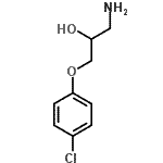 structure of CAS# 5215-07-6, 1-Amino-3-(4-Chlorophenoxy)-2-Propanol;1-Amino-3-(4-chloro-phenoxy)-propan-2-ol;2-PROPANOL, 1-AMINO-3-(4-CHLOROPHENOXY)-, (2S)-;3-amino-1-(4-chlorophenoxy)propan-2-ol