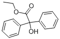 structure of CAS# 52182-15-7, Ethyl Benzilate;2-Hydroxy-2,2-Di(Phenyl)Acetic Acid Ethyl Ester;Ethyl 2-Hydroxy-2,2-Di(Phenyl)Ethanoate;Benzeneacetic Acid, .Alpha.-Hydroxy-.Alpha.-Phenyl-, Ethyl Ester
