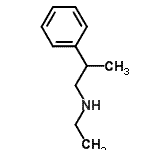 结构式 CAS# 52497-69-5, N-乙基-2-苯基-1-丙胺