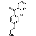 结构式 CAS# 525561-43-7, (2-氯苯基)(4-乙氧基苯基)甲酮