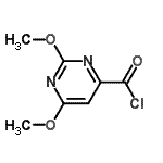 结构式 CAS# 52759-24-7, 2,6-二甲氧基-4-嘧啶羰基氯化物