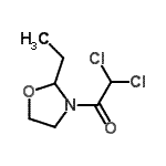 CAS#: 52836-71-2， 2,2-Dichloro-1-(2-Ethyl-1,3-Oxazolidin-3-Yl)Ethanone