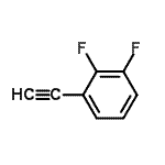 结构式 CAS# 528878-43-5, 1-乙炔基-2,3-二氟苯