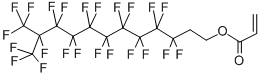 structure of CAS# 52956-81-7, 2-(Perfluoro-9-Methyldecyl)Ethyl Acrylate;Prop-2-Enoic Acid [3,3,4,4,5,5,6,6,7,7,8,8,9,9,10,10,11,12,12,12-Icosafluoro-11-(Trifluoromethyl)Dodecyl] Ester;Acrylic Acid [3,3,4,4,5,5,6,6,7,7,8,8,9,9,10,10,11,12,12,12-Icosafluoro-11-(Trifluoromethyl)Dodecyl] Ester;3,3,4,4,5,5,6,6,7,7,8,8,9,9,10,10,11,12,12,12-Icosafluoro-11-(Trifluoromethyl)Dodecyl Acrylate