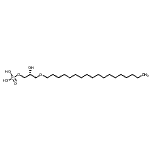 structure of CAS# 52977-29-4, (2R)-2-Hydroxy-3-(Octadecyloxy)Propyl Dihydrogen Phosphate;