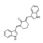 CAS#: 53013-60-8， (2E,6E)-2,6-Bis(1H-Indol-3-Ylmethylene)Cyclohexanone