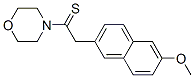 structure of CAS# 53077-21-7, 4-[2-(6-Methoxy-2-Naphthyl)-1-Thioxoethyl]Morpholine;2-(6-Methoxy-2-Naphthyl)-1-Morpholino-Ethanethione;2-(6-Methoxy-2-Naphthyl)-1-Morpholinoethanethione;2-(6-Methoxynaphthalen-2-Yl)-1-Morpholin-4-Yl-Ethanethione